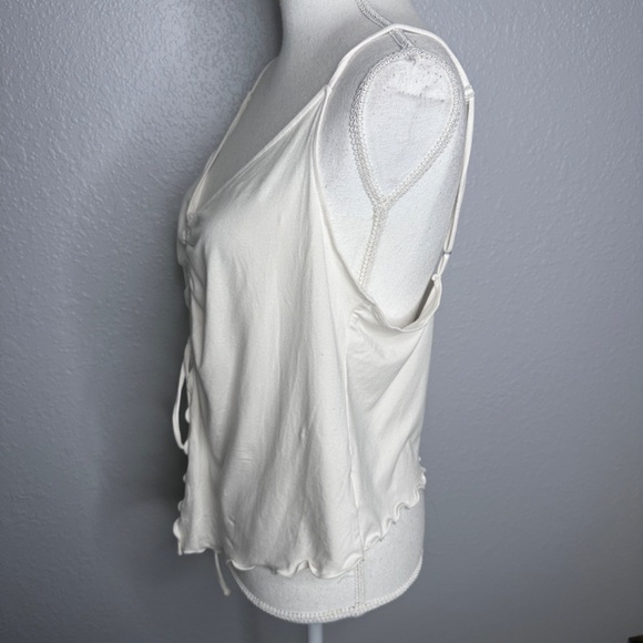 NWT Divided  Off white  tank top with ruching XL - Picture 6 of 8